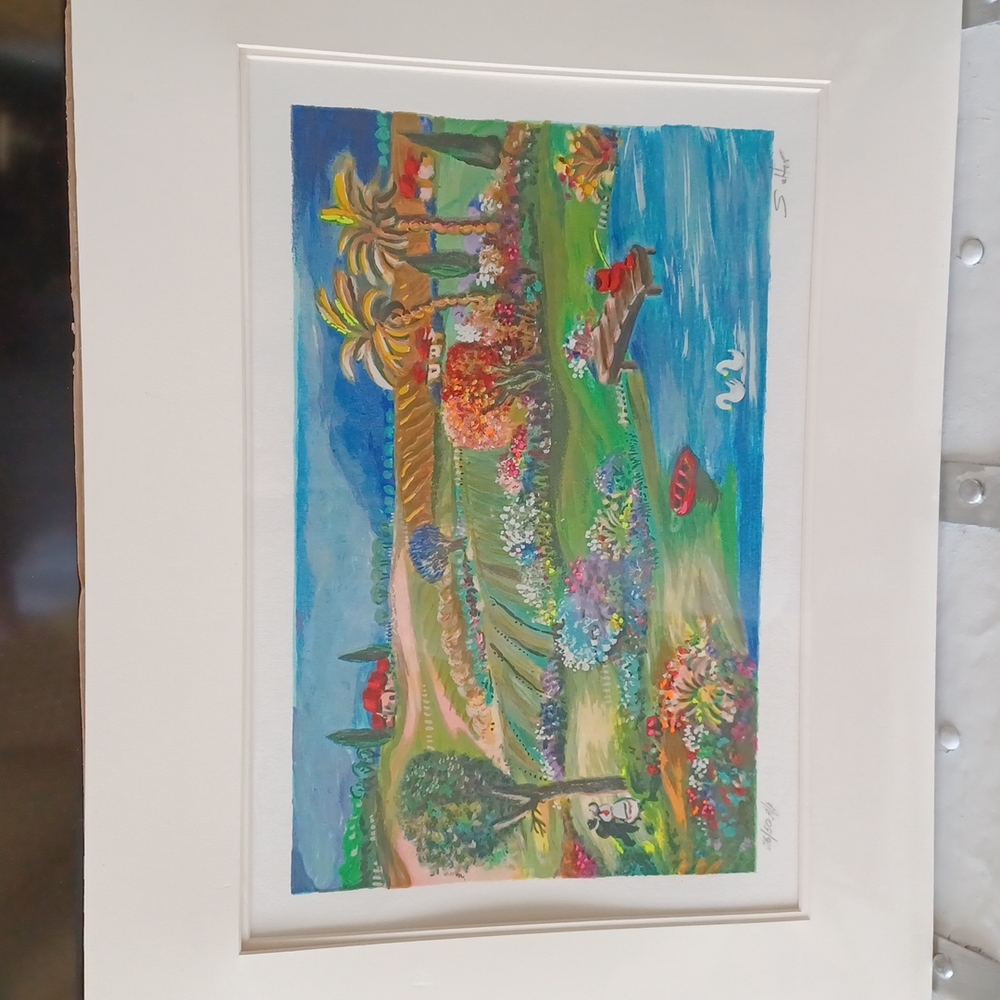 Beautiful, vibrant S. Alter serigraph. Signed and numbered.